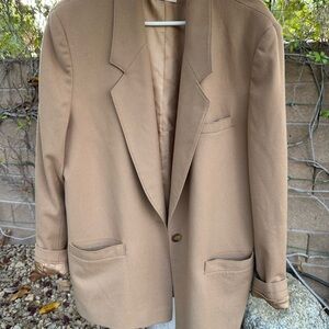 Pendleton Wool Blazer in Tan